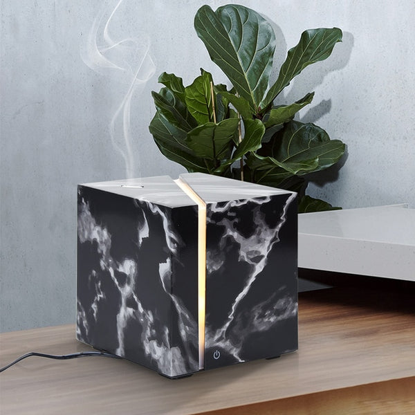 Marble Grain Ultrasonic Air Humidifier Essential Oil Aromatherapy Diffuser 200ml for Office Home Bedroom Living Room Study Yoga | Vimost Shop.