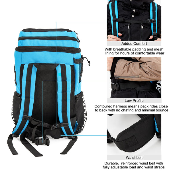 Ski Boot Backpack Lightweight and Durable Ski Bag-Stores Gear Including Helmet, Snowboard,Boots,Goggles, Gloves & Accessor | Vimost Shop.