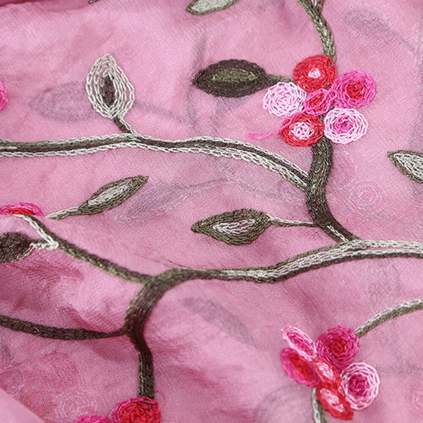 Women Scarves Ladies Embroidery Chiffon Scarves Scarf Hijab Wrap Shawls Beachwear Female Wraps Scarves Bufandas | Vimost Shop.