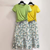 Two-piece Shirt + dressKits/Piece New Tide Summer Dress Piece Female Summer Western Style Fashion | Vimost Shop.