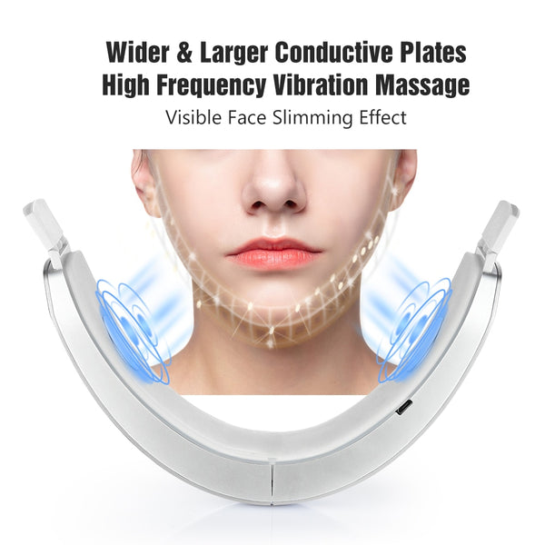 V-Line Up Lift Belt Machine Red  LED Photon Therapy Face Slimming Vibration Massager Facial Lifting Device Reduce Double Chin | Vimost Shop.