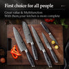 5 PCS Kitchen Knives Set 67 Layers VG 10 Japan Damascus Steel Chef Cleaver Santoku Utility Paring Knife Pakkawood Handle | Vimost Shop.