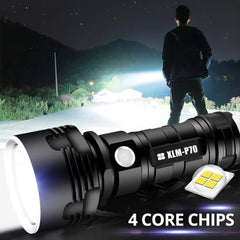 Super Powerful LED Flashlight L2 XHP50 Tactical Torch USB Rechargeable Linterna Waterproof Lamp Ultra Bright Lantern Camping