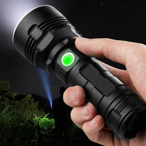 Super Powerful LED Flashlight L2 XHP50 Tactical Torch USB Rechargeable Linterna Waterproof Lamp Ultra Bright Lantern Camping | Vimost Shop.