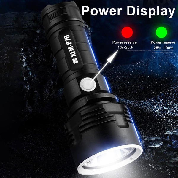 Super Powerful LED Flashlight L2 XHP50 Tactical Torch USB Rechargeable Linterna Waterproof Lamp Ultra Bright Lantern Camping | Vimost Shop.