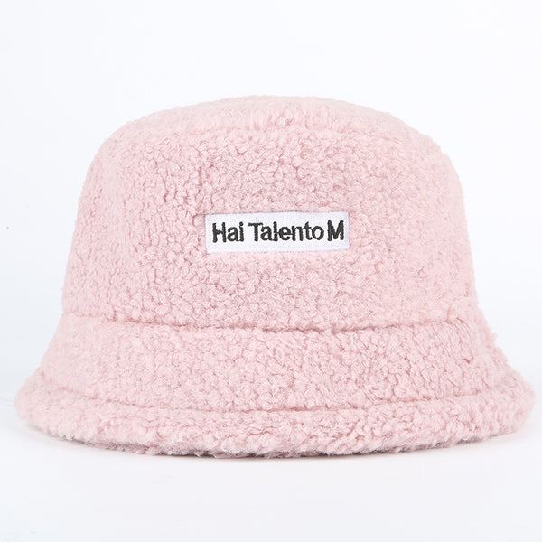 Faux Fur Winter Bucket Hat For Women Girl Fashion Solid Thickened Soft Warm Fishing Cap Outdoor Lady Plush Fluffy Panama | Vimost Shop.