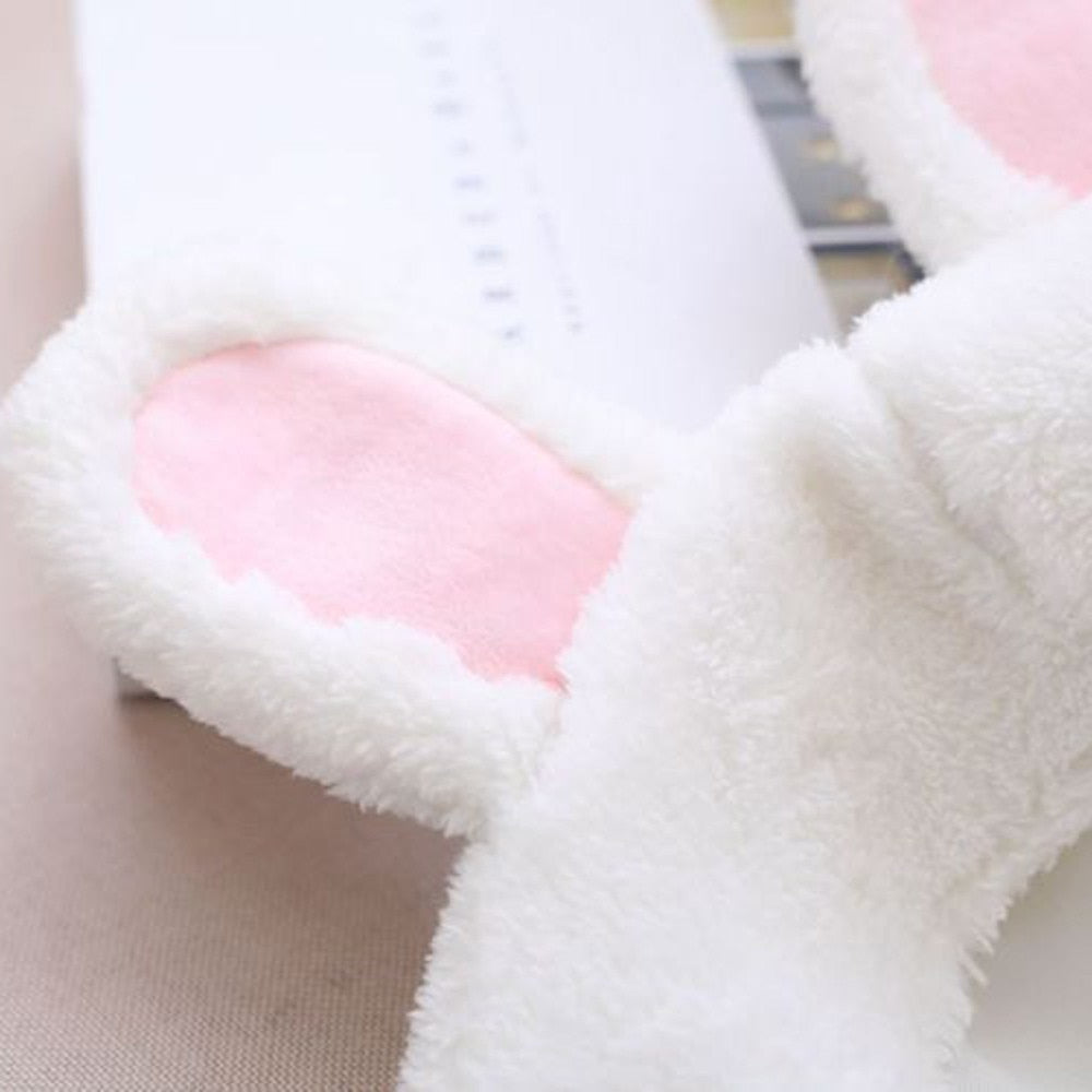 Funny Animal Cute Rabbit Ear Hat Cap Head Cover Plush Ear Hat Girl Dress Party women's hats bonnet femme Headwear caps 7.6 | Vimost Shop.
