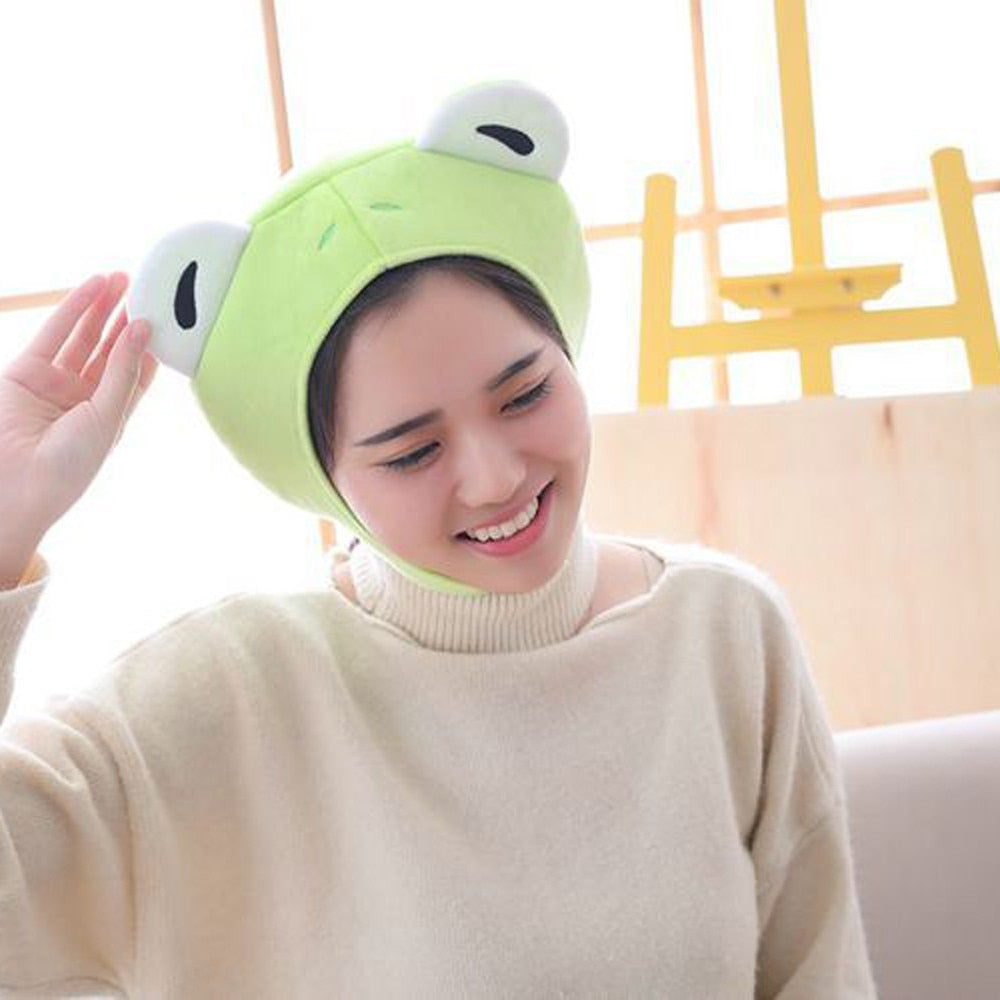 Funny Animal Cute Rabbit Ear Hat Cap Head Cover Plush Ear Hat Girl Dress Party women's hats bonnet femme Headwear caps 7.6 | Vimost Shop.