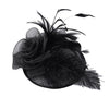 Women Wedding Mesh Hat Fascinator Ribbons And Feathers Wedding Party Cap Feather Retro Elegant Hair Bands Hoop Accessories 2020 | Vimost Shop.