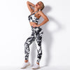 Seamless Camo Print Yoga Set Fashion Gym Fitness Vest Crop Top Leggings Suit Workout Running Straining Outfits For Women | Vimost Shop.