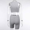 Seamless Ribbing Yoga Sets Women Gym Clothes Bra Top And Shorts Sexy Fitness Sportswear Suit Running Workout Energy Tracksuit | Vimost Shop.