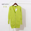 Quality Guarantee Spring Autumn Women Shell Button Brand Cardigan Long Casual Slim Cotton Solid Knitwear