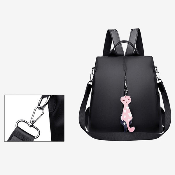New Women's Anti-theft Backpack Fashion Simple Solid School Bag Oxford Cloth Shoulder Bag Travel Shopping Backpack Mochila | Vimost Shop.