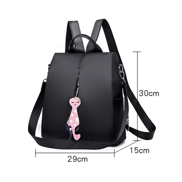 New Women's Anti-theft Backpack Fashion Simple Solid School Bag Oxford Cloth Shoulder Bag Travel Shopping Backpack Mochila | Vimost Shop.
