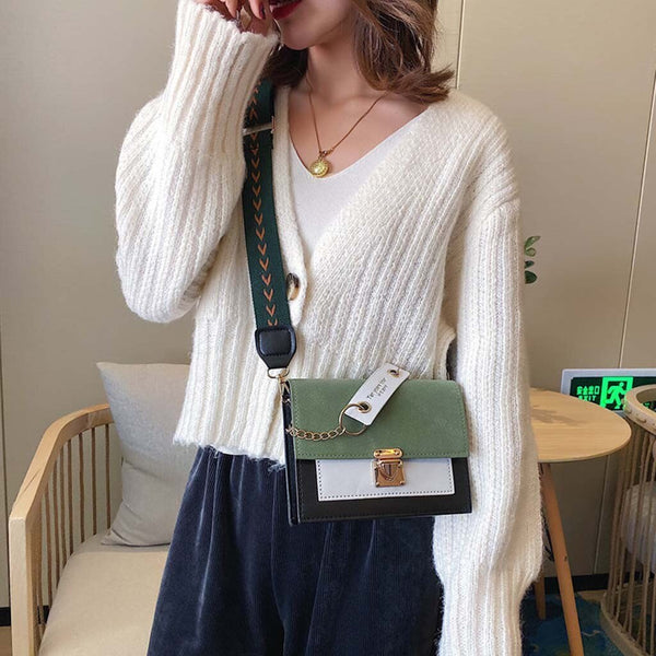 Women's luxury crossbody Bag Matte Contrast Color Shoulder Messenger Bag Fashion Small Square Bag Torebki Damskie

30 | Vimost Shop.