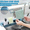 Telescopic Sink Shelf Kitchen Soap Sponge Sink Drain Rack  Sinks Holder Organizer Storage Basket Kitchen Gadgets Accessories | Vimost Shop.