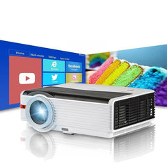 Smart Android WiFi LCD LED 1080p Projector Home Cinema Full HD Video Mobile Beamer Smartphone TV Miracast Airplay