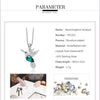 Hummingbird Jewellery 925 Sterling Silver Link Chain Necklace Embellished with Crystal from Swarovski Women Pendant | Vimost Shop.