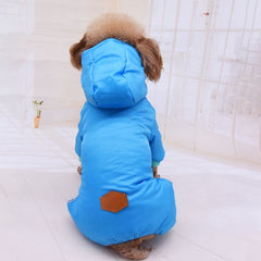 New Winter Dog Clothes  S-XXL Soft Fleece Dog Jumpsuit Small Puppy Coat Pet Outfits 4-legged Windproof Warm Dog Hoodie Clothing | Vimost Shop.