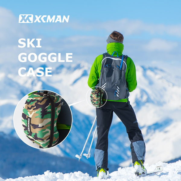 Goggle Case, Rigid EVA Ski Goggle Case with Buckle Hook and Air Vent - Carrying Snow Eyewear of All Shapes and Sizes | Vimost Shop.