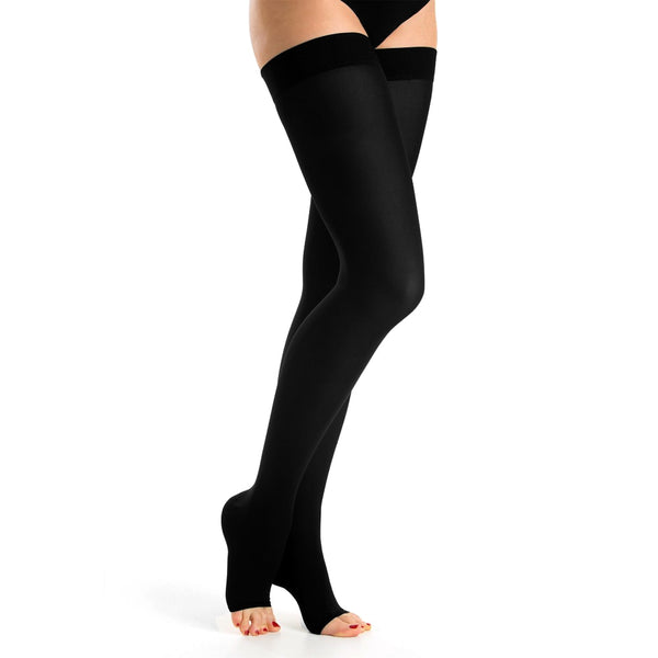 Medical Thigh High Compression Stockings Women Men Firm Support 20-30 mmHg,Open Toe, Edema Swelling Varicose Veins Flight Travel | Vimost Shop.