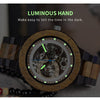 Retro Design Automatic Mechanical Watch erkek kol saati With Side Label Luminous Hand | Vimost Shop.