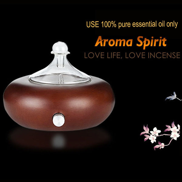 25ML Waterless Nebulizing Essential Oil Diffuser For Best Aromatherapy Beech Wood Glass Diffusing Hight Efficiency for Home | Vimost Shop.