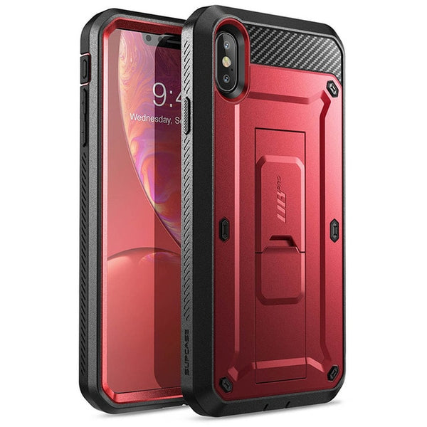 iPhone Xs Max Case 6.5 inch UB Pro Full-Body Rugged Holster Case with Built-in Screen Protector & Kickstand | Vimost Shop.