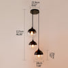 Nordic Modern loft hanging Glass Pendant Lamp Fixtures E27 E26 LED Pendant lights for Kitchen Restaurant Bar living room bedroom | Vimost Shop.