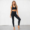 Solid Seamless Yoga Sets Fitness Sports Set Tank Crop Top Pants Tracksuit For Women Push Up Work Out Gym Sportswear Outfits | Vimost Shop.