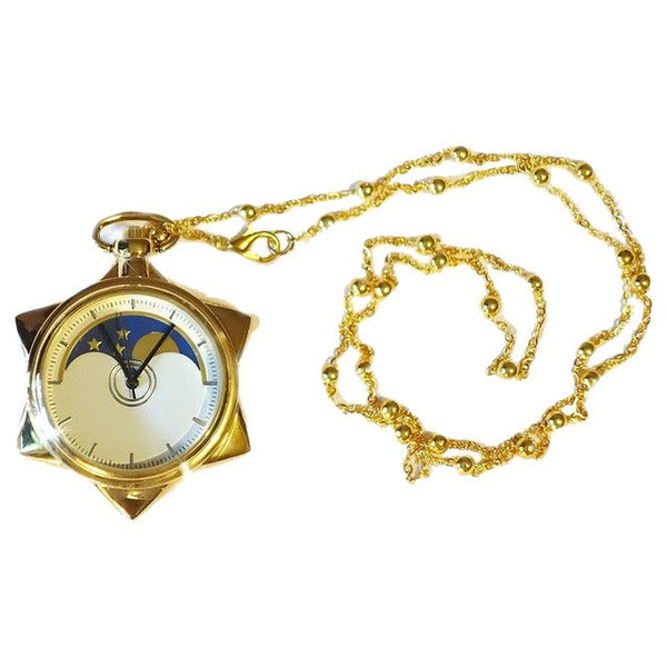 Anime Sailor Moon 20th Anniversary Crystal Star Model Toy Pocket Gold Pocket Watch Necklace Metal Pendant Cosplay Jewelry Gift | Vimost Shop.