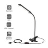 5W 48LED Desk Lamp Dimmable Flexible USB Clip-On Table Reading Book Light Black | Vimost Shop.