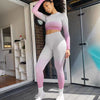 Autumn Sports Yoga Set Seamless Changing Color Gym Fitness Tracksuit Fashion Bra Top And Leggings Set Jogging Workout Clothing | Vimost Shop.