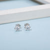 6 Prong Round Stud Earrings Fashion 925 Sterling Silver Jewelry 5mm D Color Moissanite Earrings For Women Wedding | Vimost Shop.
