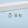 6 Prong Round Stud Earrings Fashion 925 Sterling Silver Jewelry 5mm D Color Moissanite Earrings For Women Wedding | Vimost Shop.