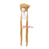 Sailor Moon Cosplay Wigs Super Long Blonde Wigs with Buns Heat Resistant Synthetic Hair Cosplay Wig Halloween | Vimost Shop.