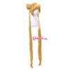 Sailor Moon Cosplay Wigs Super Long Blonde Wigs with Buns Heat Resistant Synthetic Hair Cosplay Wig Halloween | Vimost Shop.