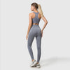 3PCS Seamless Women&#39;s Sportswear Yoga Set Workout Gym Clothing Fitness Short Sleeve Crop Top High Waist Leggings Sports Suits