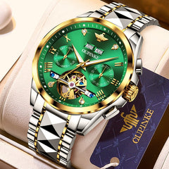 Luxury Men Watches Automatic Sapphire Green Watch Men Tungsten steel Waterproof Business Sport Mechanical Wristwatch | Vimost Shop.