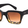 Vintage Oversized Transparent Sunglasses Women Retro Designer Tortoiseshell Rivet Frame Sun Glasses Shades | Vimost Shop.