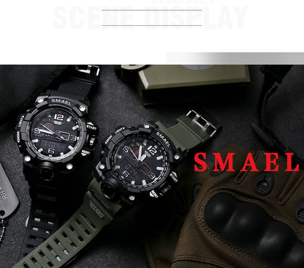 Fashion Men Sports Watches Men Analog Quartz Clock Military Watch Male Watch Men's 1545 relogios masculino | Vimost Shop.