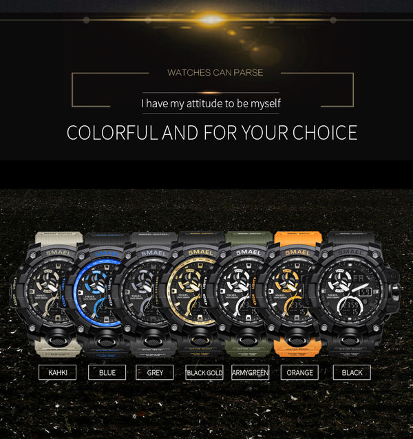 Fashion Men Sports Watches Men Analog Quartz Clock Military Watch Male Watch Men's 1545 relogios masculino | Vimost Shop.