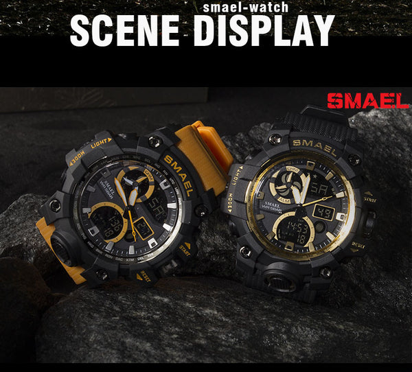 Fashion Men Sports Watches Men Analog Quartz Clock Military Watch Male Watch Men's 1545 relogios masculino | Vimost Shop.