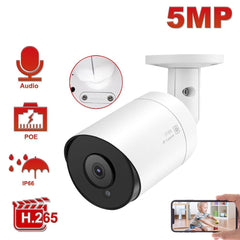 Hikvision Compatible Anpviz 5MP Bullet IP Camera POE Outdoor/Indoor 30m IR Security Camera With Microphone Audio Onvif IP66 | Vimost Shop.