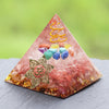 Orgone Pyramid With Smelting Stone Orgonite Reiki Chakra Pyramid Clear White Quartz Copper Orgone Pyramid | Vimost Shop.