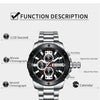 Watch Man Luxury Quartz Watch Sport watches  Stainless Steel Band Gold Business Military Watch Waterproof | Vimost Shop.