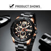 Watch Man Luxury Quartz Watch Sport watches  Stainless Steel Band Gold Business Military Watch Waterproof | Vimost Shop.