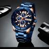 Watch Man Luxury Quartz Watch Sport watches  Stainless Steel Band Gold Business Military Watch Waterproof | Vimost Shop.