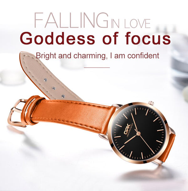 Women Watches Top Brand Luxury Fashion Female Quartz Wrist Watch Ladies Leather Waterproof Clock Girl Relogio Feminino | Vimost Shop.