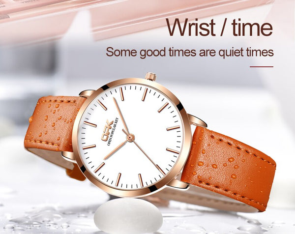 Women Watches Top Brand Luxury Fashion Female Quartz Wrist Watch Ladies Leather Waterproof Clock Girl Relogio Feminino | Vimost Shop.